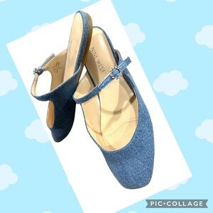 Nine West Denim Blue Flats